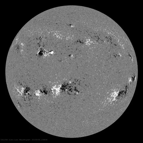 Image of Sun's magnetic field