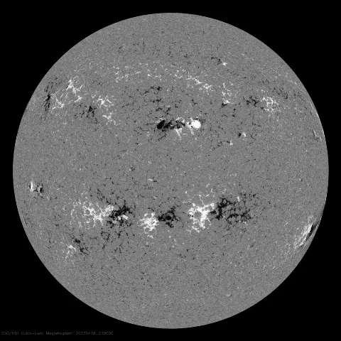 Image of Sun's magnetic field