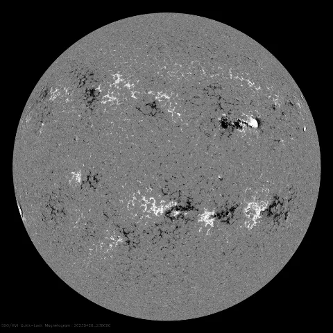 Image of Sun's magnetic field