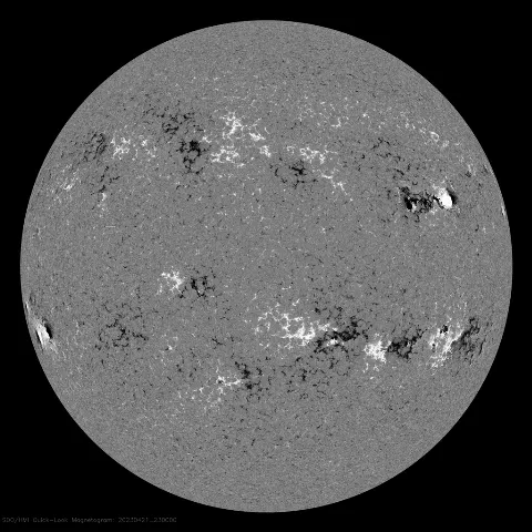 Image of Sun's magnetic field