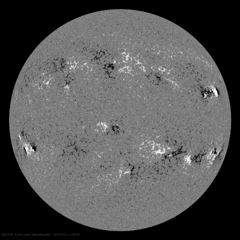 Image of Sun's magnetic field