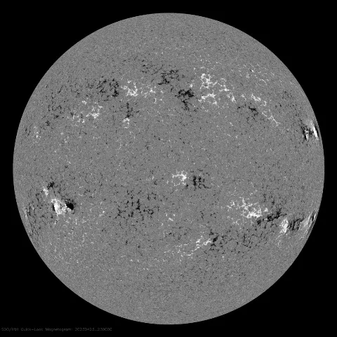 Image of Sun's magnetic field