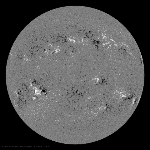 Image of Sun's magnetic field