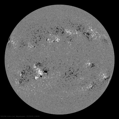 Image of Sun's magnetic field