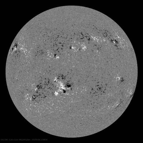 Image of Sun's magnetic field