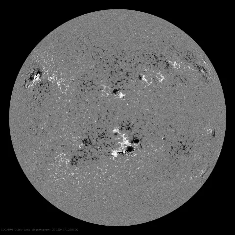 Image of Sun's magnetic field