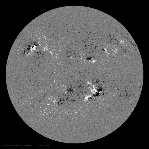 Image of Sun's magnetic field