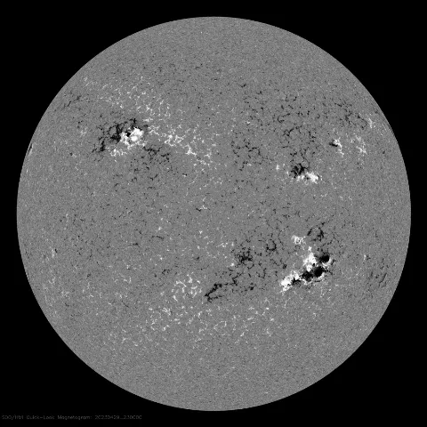 Image of Sun's magnetic field