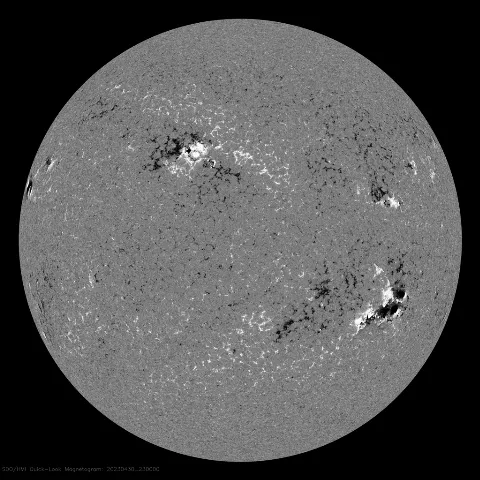 Image of Sun's magnetic field