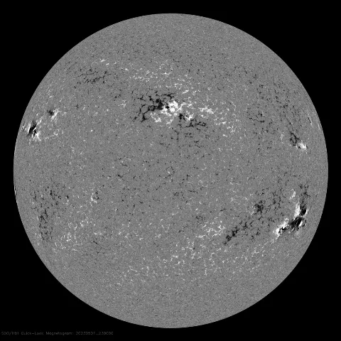 Image of Sun's magnetic field