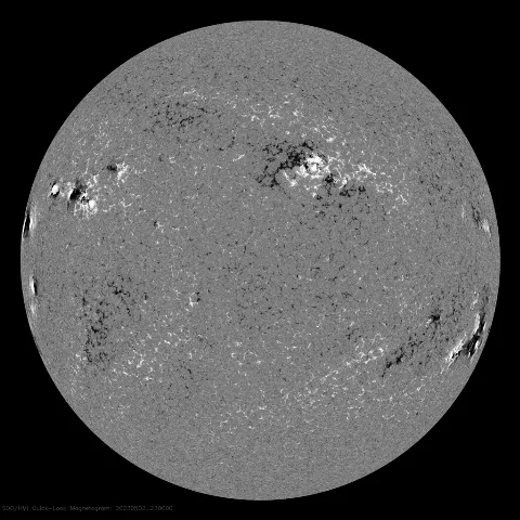 Image of Sun's magnetic field