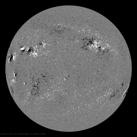 Image of Sun's magnetic field