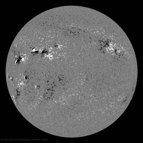 Image of Sun's magnetic field