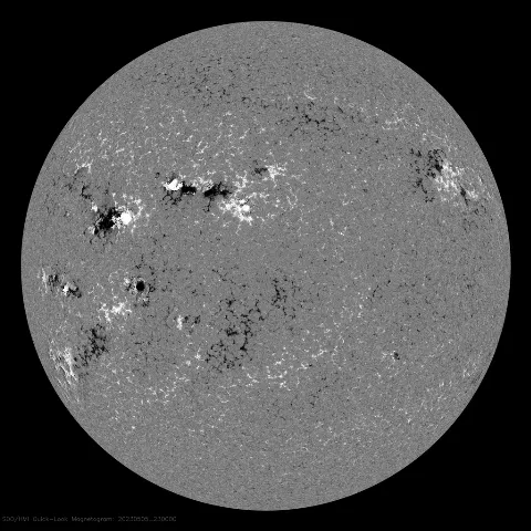 Image of Sun's magnetic field