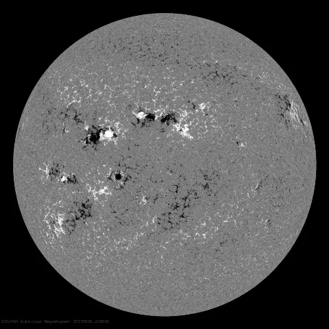 Image of Sun's magnetic field