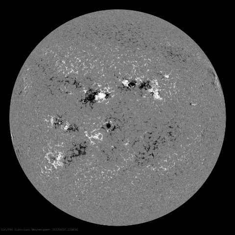 Image of Sun's magnetic field