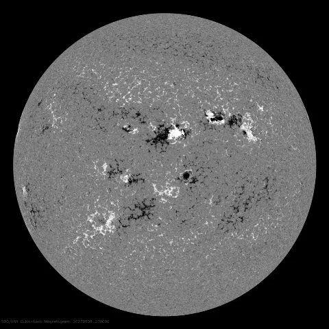 Image of Sun's magnetic field