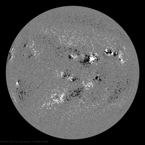 Image of Sun's magnetic field