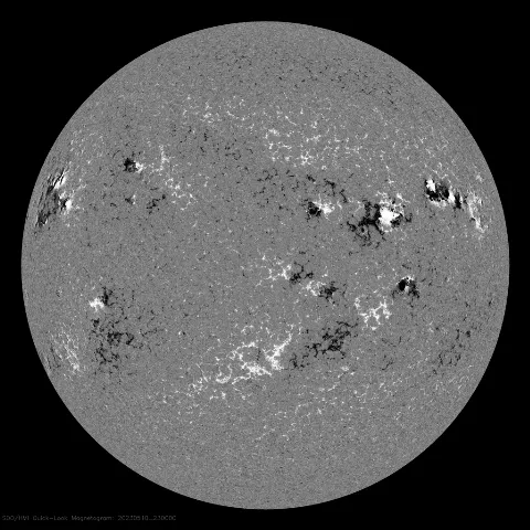 Image of Sun's magnetic field