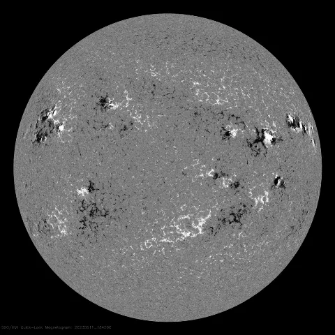 Image of Sun's magnetic field