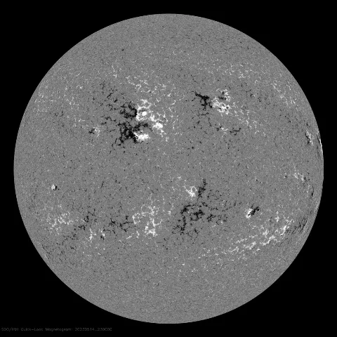 Image of Sun's magnetic field