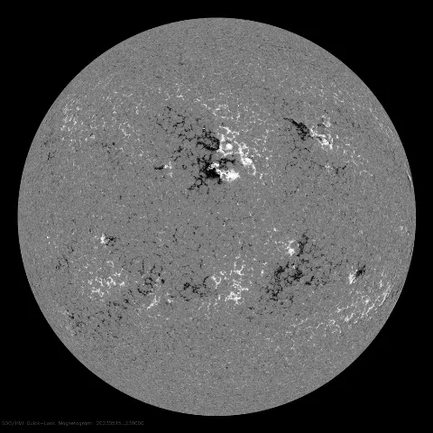 Image of Sun's magnetic field