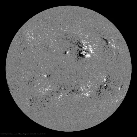 Image of Sun's magnetic field