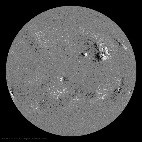 Image of Sun's magnetic field