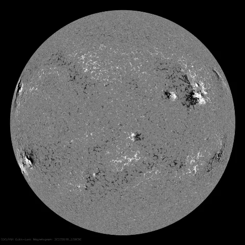 Image of Sun's magnetic field