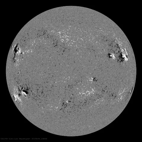 Image of Sun's magnetic field