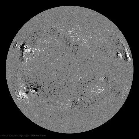 Image of Sun's magnetic field