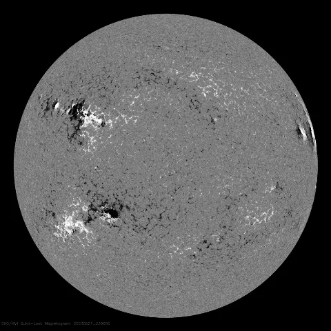 Image of Sun's magnetic field