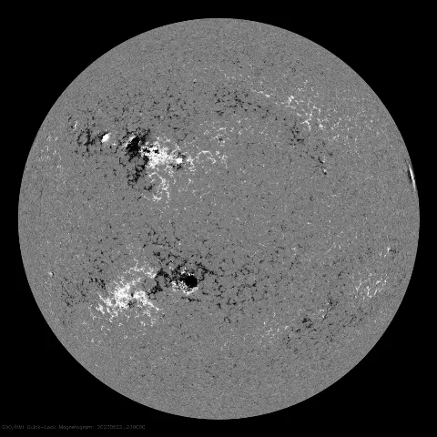 Image of Sun's magnetic field