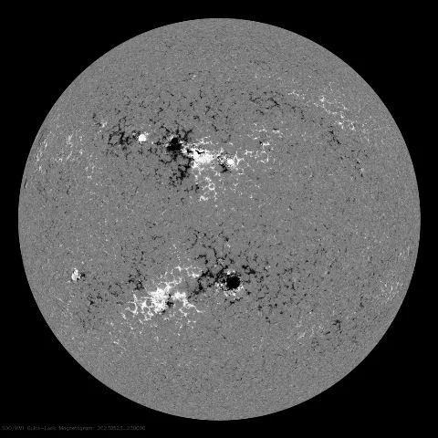 Image of Sun's magnetic field