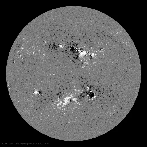 Image of Sun's magnetic field