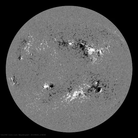 Image of Sun's magnetic field