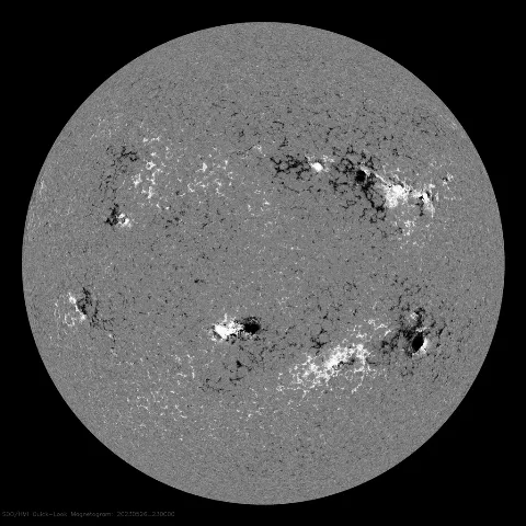 Image of Sun's magnetic field