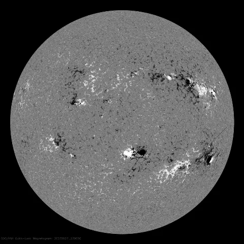 Image of Sun's magnetic field