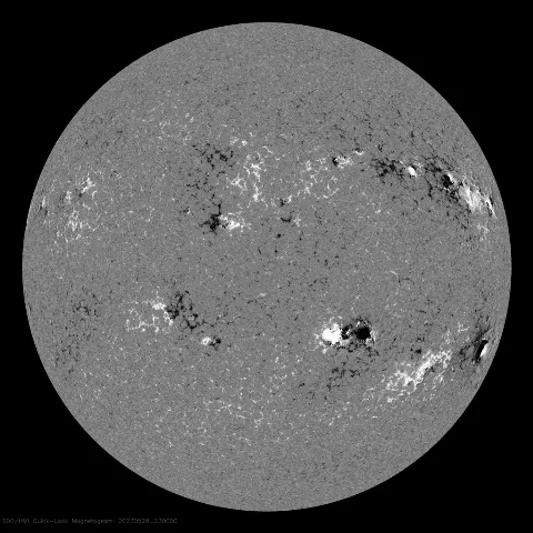 Image of Sun's magnetic field