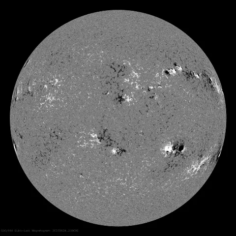 Image of Sun's magnetic field