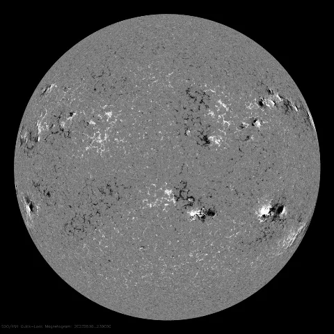 Image of Sun's magnetic field