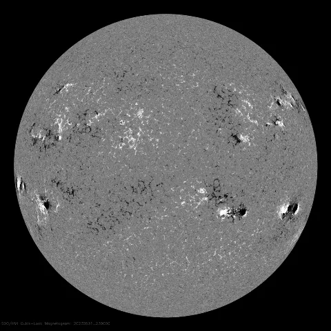 Image of Sun's magnetic field