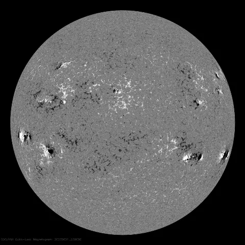 Image of Sun's magnetic field