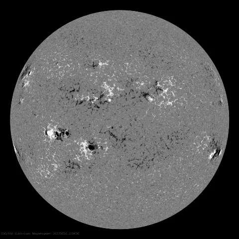 Image of Sun's magnetic field