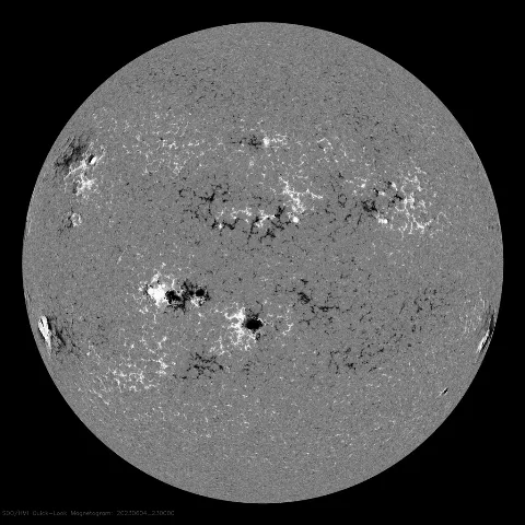 Image of Sun's magnetic field