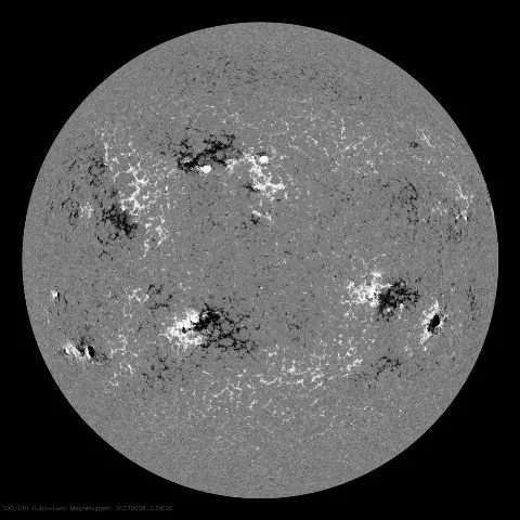 Image of Sun's magnetic field