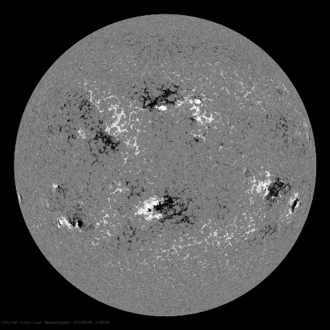 Image of Sun's magnetic field