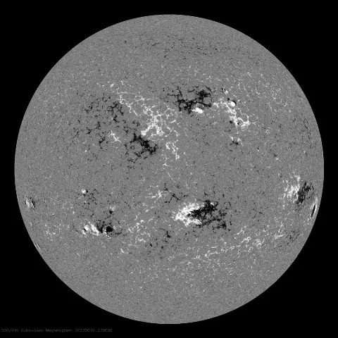 Image of Sun's magnetic field