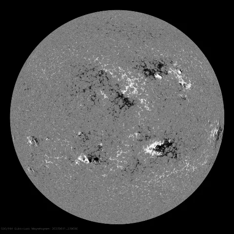 Image of Sun's magnetic field