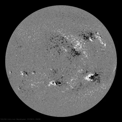 Image of Sun's magnetic field